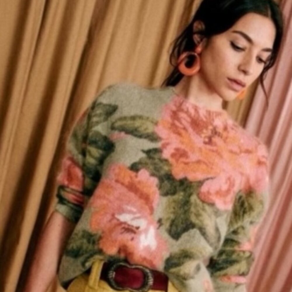 Sezane Fleur Sweater Small